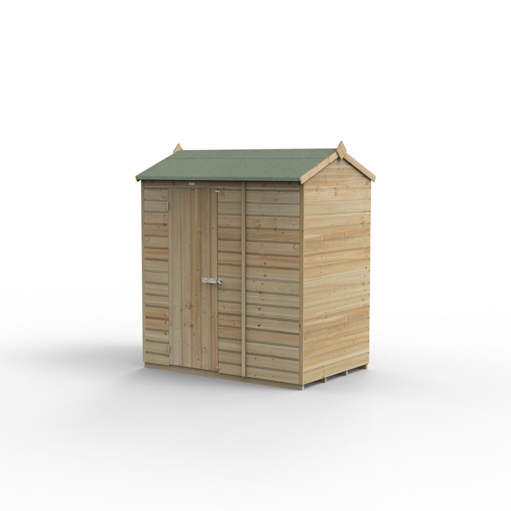 Beckwood 6×4 Reverse Apex Shed – No Windows with Installation 5013053197783 2